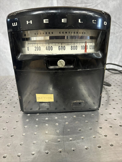 Wheelco Model 402 VINTAGE 0~1200°C Analog Temperature Meter / Gauge -