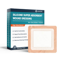 Halyard 50196 Bordered Gauze Island Dressing 6” x 6” Sterile 100/Case