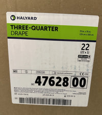 Halyard 47628 Three-Quarter Drape 55x76 Sterile AAMI Level 4 Case 22