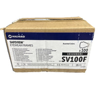Halyard SAFEVIEW Eyewear Frames Only SV100F Assorted Colors Box of 100