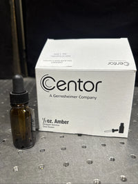 Centor 1/2oz Amber Glass Dropper Bottle Pack Of 12