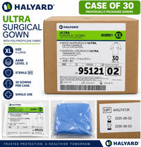 Halyard 95121 Ultra Gown XL (AAMI Level 3) – Case of 30