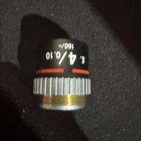 Nikon E 4/0.10 160/- objective For Alphaphot & Optiphot Microscopes Ships Fast