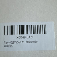 Olevs Men’s Watch Skeleton 5 Hands Silver Band, Silver Dial