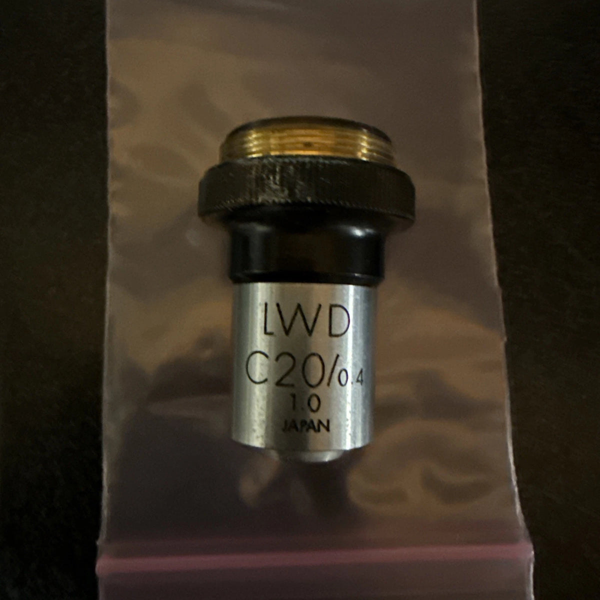 Olympus LWD C20/0.4 1.0 20x Microscope Objective Lens 402169 Made in Japan
