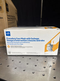 Case of 300 Medline ASTM Level 1 Procedure Face Mask with Ear Loops - NON27378