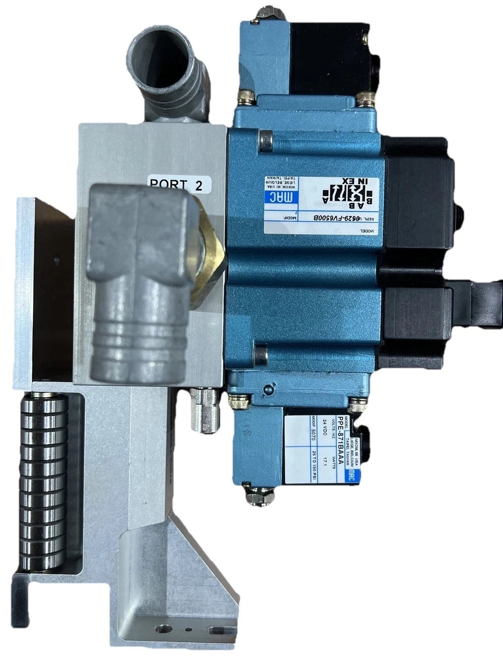 MAC - 0629-FV6500B - 4-WAY 25-150 Psi Pneumatic Valve - PPE-871BAAA - 24VDC -NEW