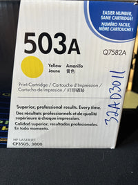 4 New Sealed Genuine HP 503A 2x Yellow, Magenta Cyan Toner Print Cartridge