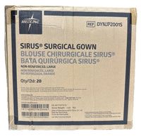 Medline Sirus Surgical Gowns Large DYNJP2001S Sterile Non-Reinforced Case/20