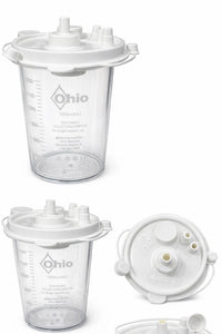 Ohio Medical Suction Canister with Lid 1200cc
