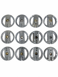 Almore Articulator Round Metal Mounting Plates Lot Of 12