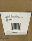 Wheelchair Cushion 16x18 Drive Medical 14887 Molded Foam General Use Black