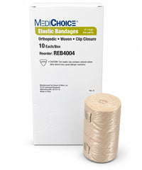 MediChoice REB4004 Elastic Bandages 4" x 5 yd Lot of 40