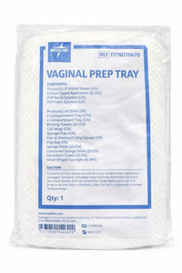 Lot of 4 Medline DYND70670 Vaginal Prep Tray Kit Exp 12/2024