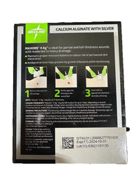 Medline Maxorb II Ag 2x2 Alginate Dressing MSC9922EP 100 Exp 2024 Case Of 100