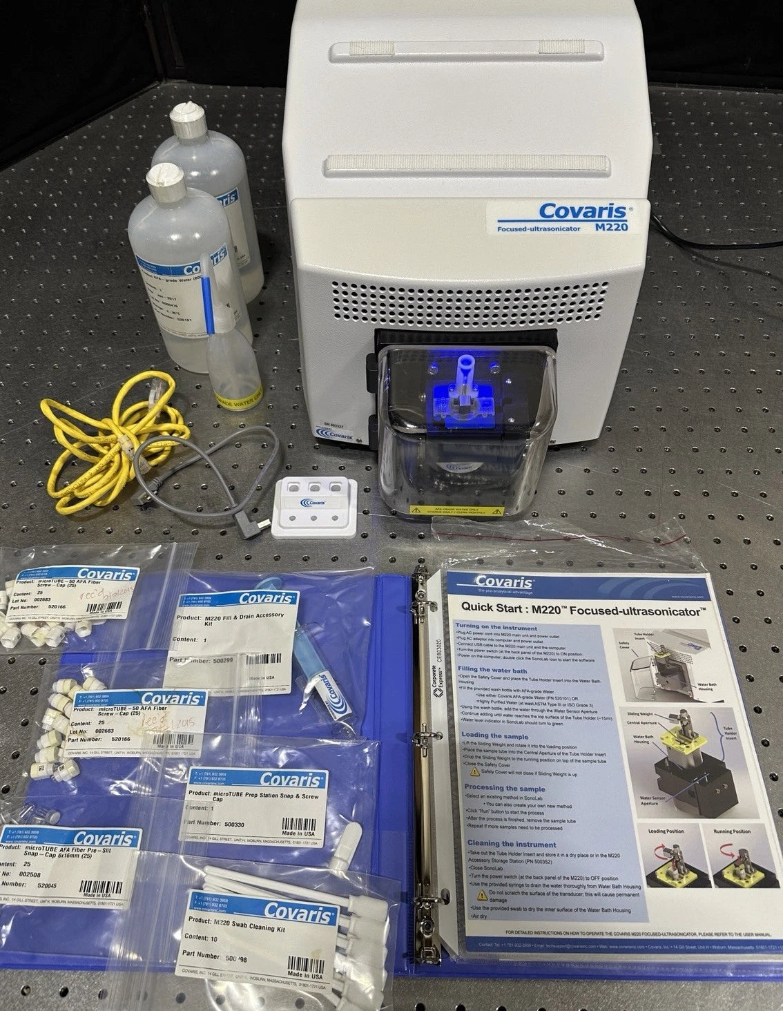 Covaris M220 System w/ Kits & Accessories Working