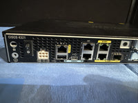 Cisco ISR 4321 4300 Series Integrated Service Router W/Ears P/N: ISR4321