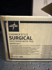 Medline NON27382 - Chamber Style Surgical Face Mask With Ties 50 Pcs (Green)