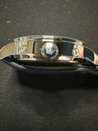 OLEVS Mens Watch Triple Dial, Blue Face, Blue Leather Band
