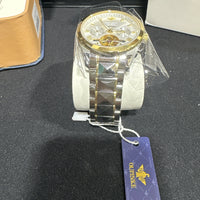 Oupinke WhiteSkeleton Tourbillon Luminous Formal Automatic Mechanical Wristwatch