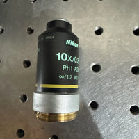 Nikon 10x/0.25 Ph1 ADL ∞/1.2 WD 6.2 Phase Contrast 10x Objective
