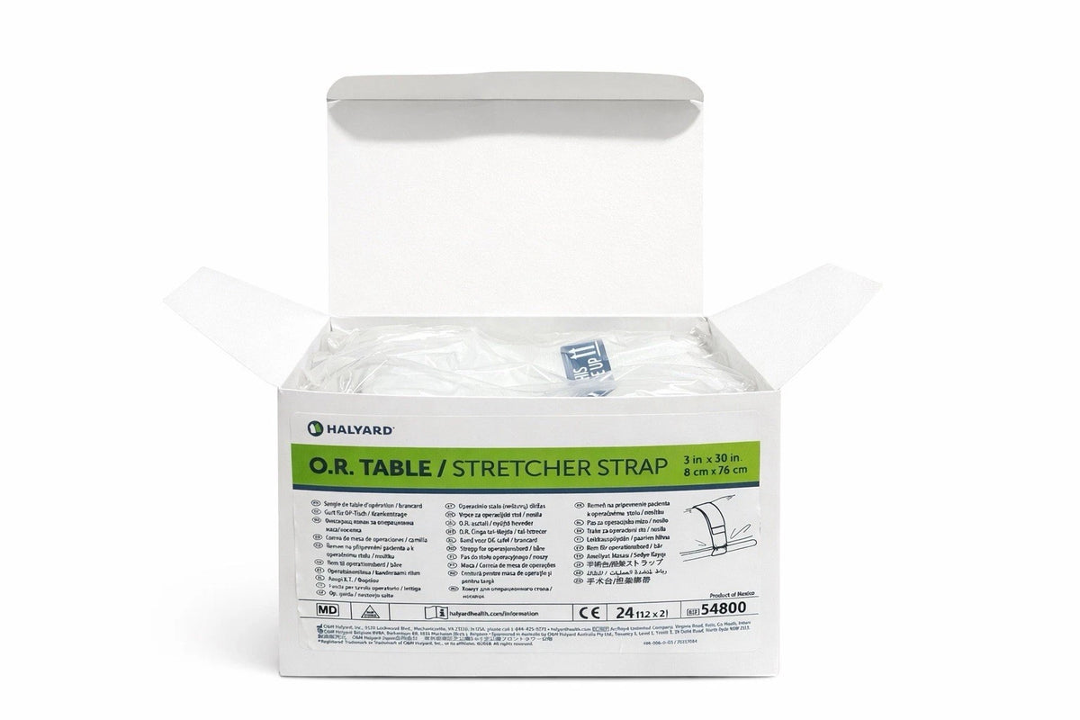 Halyard OR Table Stretcher Strap 3in x 30in REF 54800 Box of 24 New
