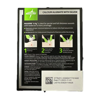 Medline Maxorb II Ag 2x2 Alginate Dressing MSC9922EP 100 Exp 2023 Case Of 100