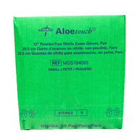 Medline AloeTouch Sterile Nitrile Exam Gloves Small 12” 50ct MDS194085