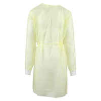 Halyard 32502 Tri-Layer Over The Head Isolation Gown, Yellow Single Use, QTY 100