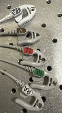 GE Leadwire Set 5-Lead AHA Grabber 74cm 2106389-001 New Sealed