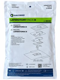 Halyard 88248 Laparotomy Pack IX Drape Gown Kit 6/Case