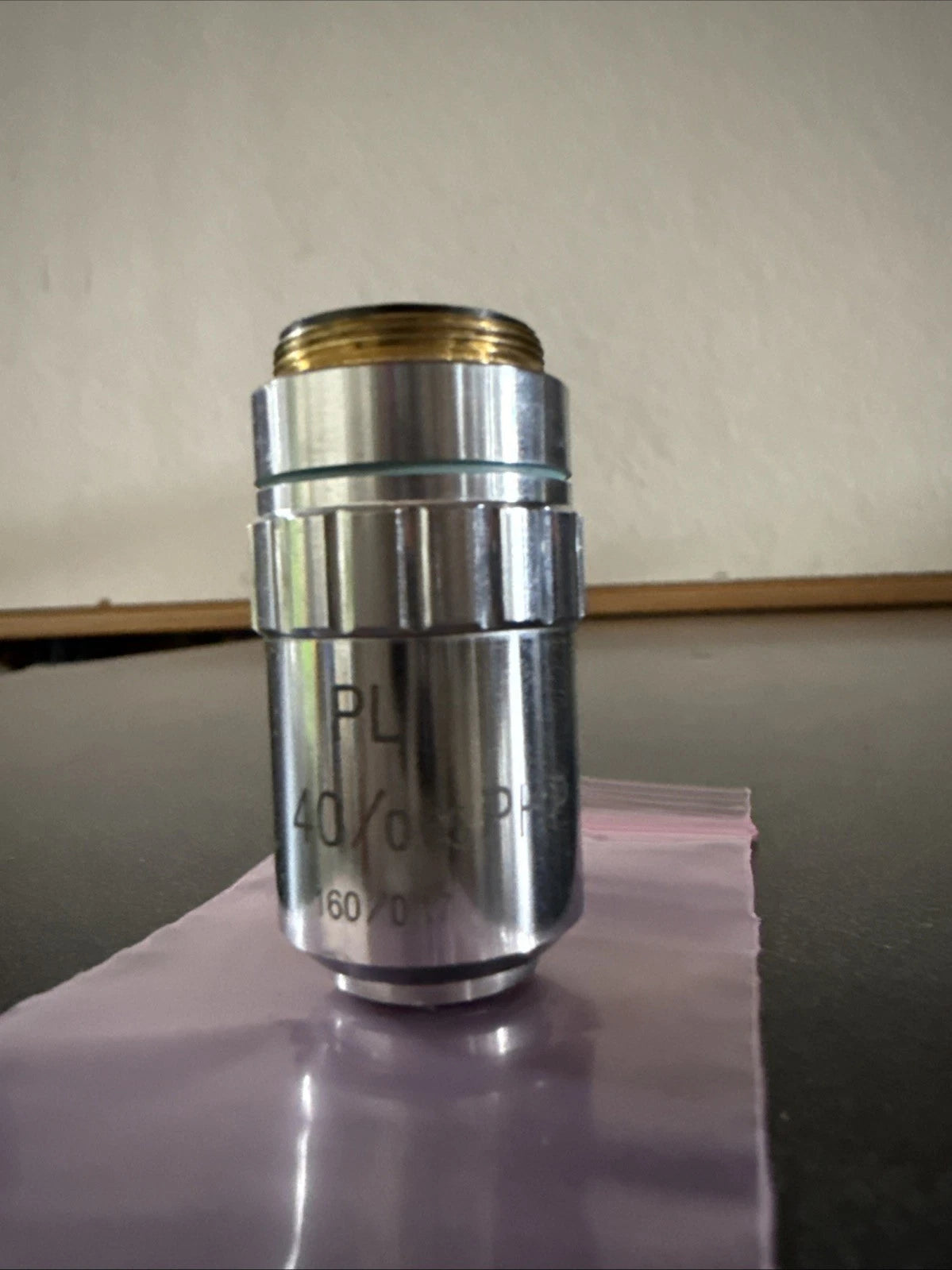 Fisher Scientific MP-OP040PC Microscope Objective Lens PL 40/0.65 PHP 160/0.17