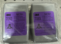 3M 7093 P100 Particulate Filters Respirator Cartridges 12ct Filters Exp 04/2026