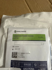 Halyard 51737 6”x94” Adhesive Probe Cover With Gel, Sterile, Case Of 100/ea.