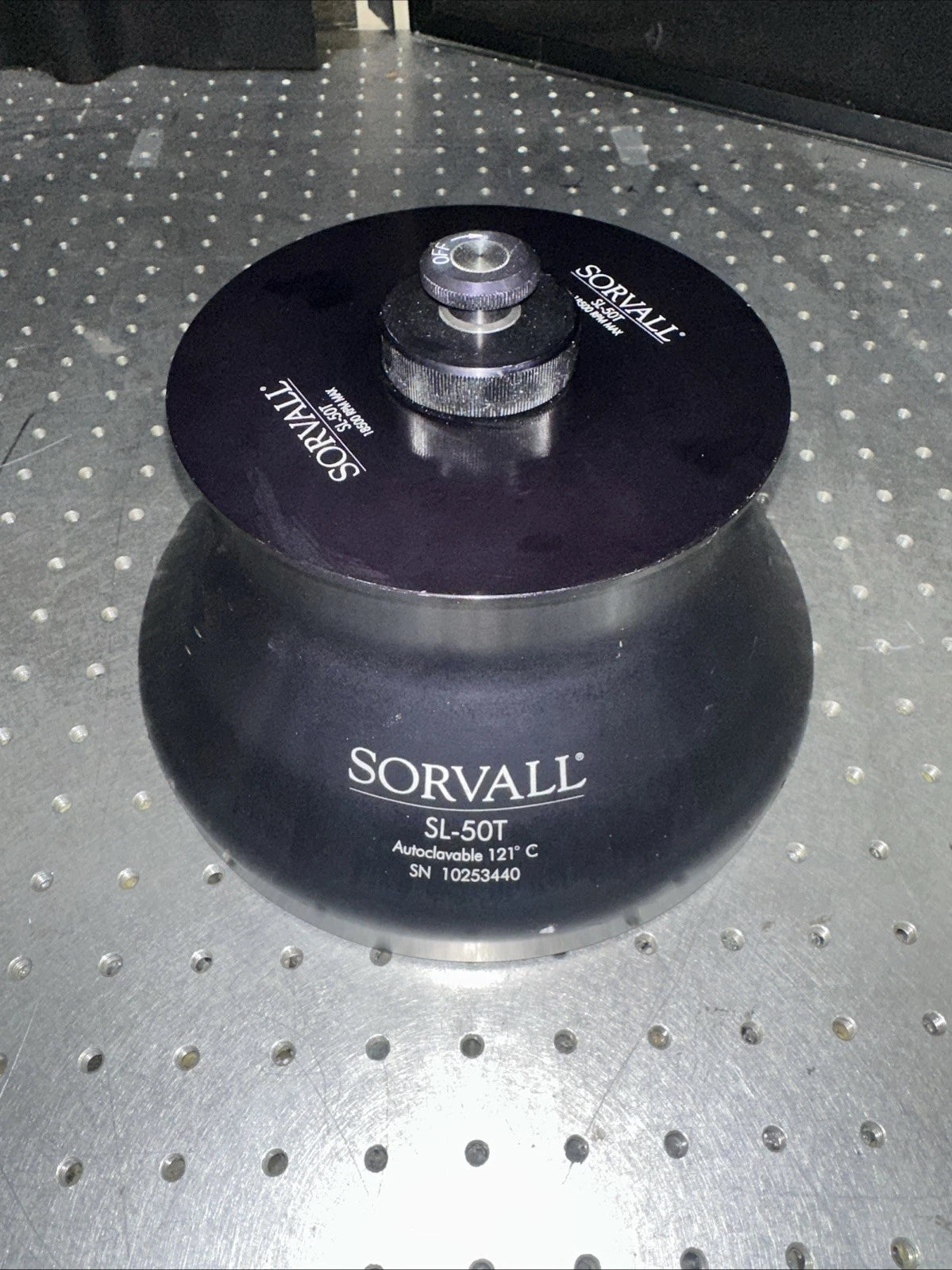 Sorvall SL-50T Centrifuge Rotor - Black SN 10253440