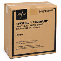 Medline Pediatric Reusable Armboards Hook & Loop 3” x 9” NON24285 Case 50