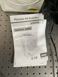 Lucia Portable PA Amplifier with Bag 50W 110V 60 Hz with Built-in Battery