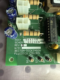 Becton Dickinson BD Fluidics Control Module 345250 332350 Rev D