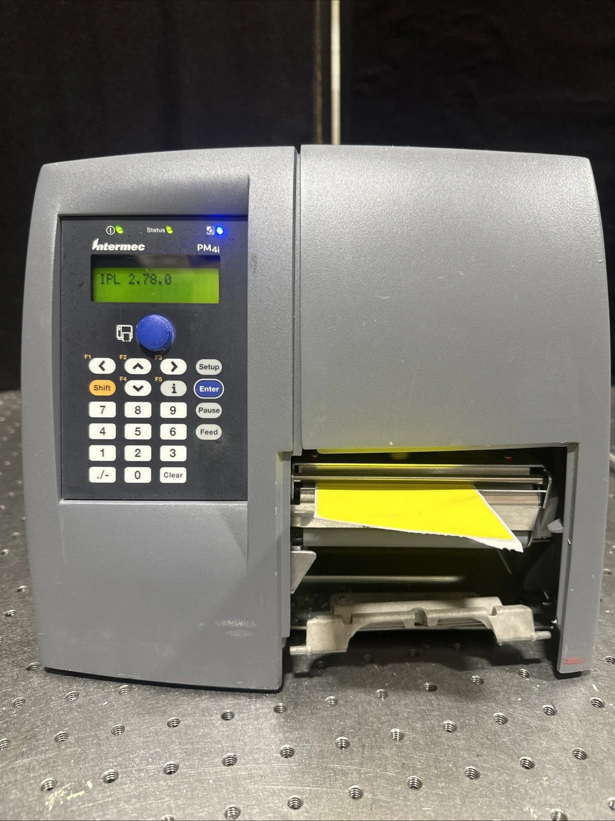 Intermec PM4iEasyCoder Printer Missing Plastic Cover But Works Great