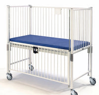 Novum Medical L-CRB-03-1 Pediatric Hospital Crib NEW w/ Blue Mattress