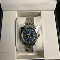 JSDUN Luxury Women’s Watch Stainless Steel And Gold, Diamond, Blue Face