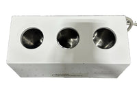Cone Instruments GW308 Triple Well Lab Warming Block 120V Powers On