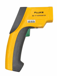Fluke 63 IR Infrared Thermometer w/ Hard Case Manual Strap - Powers On