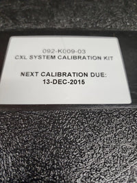 Del-Tron 092-K009-03 CXL System Calibration Kit