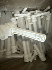 (Lot of 50) 1 Gallon White Pump Dispenser 38/400 Heavy Duty Ribbed Unlined
