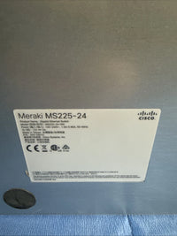 Meraki MS225-24-HW Gigabit Ethernet Switch