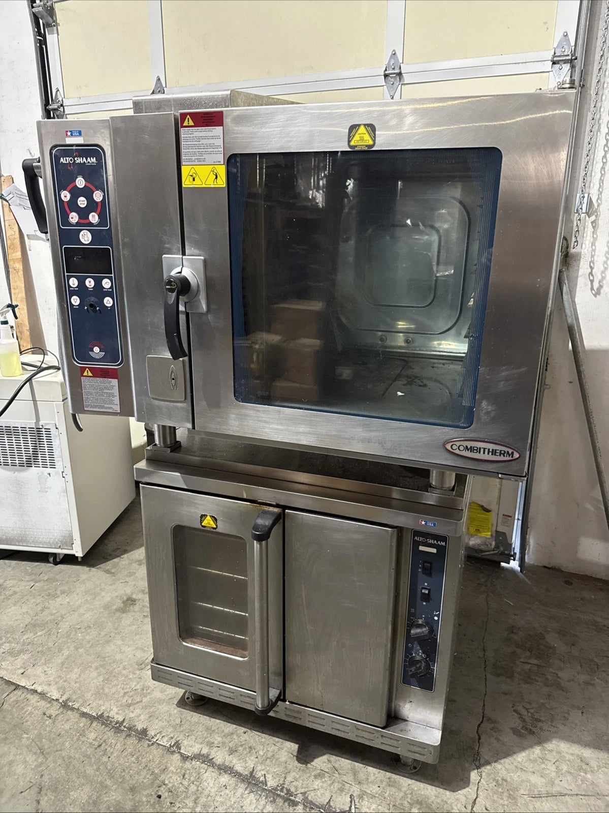 Alto Shaam Double Stack 7.14 ESG Gas Combitherm Oven With ASC-4G Oven