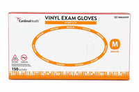 Cardinal Health 8882DOTP Vinyl Exam Gloves Medium Powder-Free Case 1500
