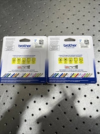 2-Pack Lot GENUINE Brother TZe-231 P-Touch Label Tape 1/2" Black/White TZE231