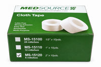Lot of 3 MedSource MS-15120 Cloth Silk Tape 2in x 10yd 6 Rolls Box